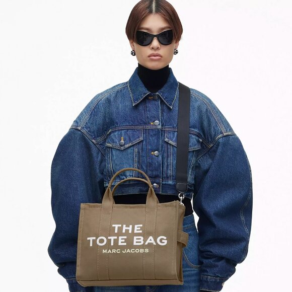 The Canvas Medium Tote Bag- SLATE GREEN - Picture 3 of 10